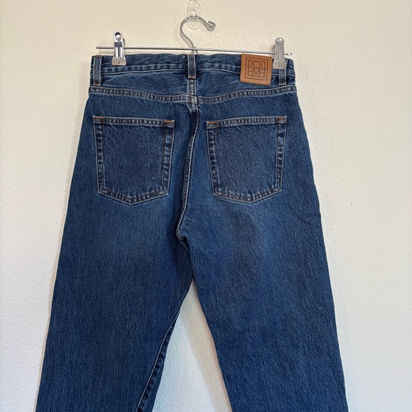 TOTEME Size 25 Twisted Seam Denim Dark Blue Jeans - Picture 7 of 9